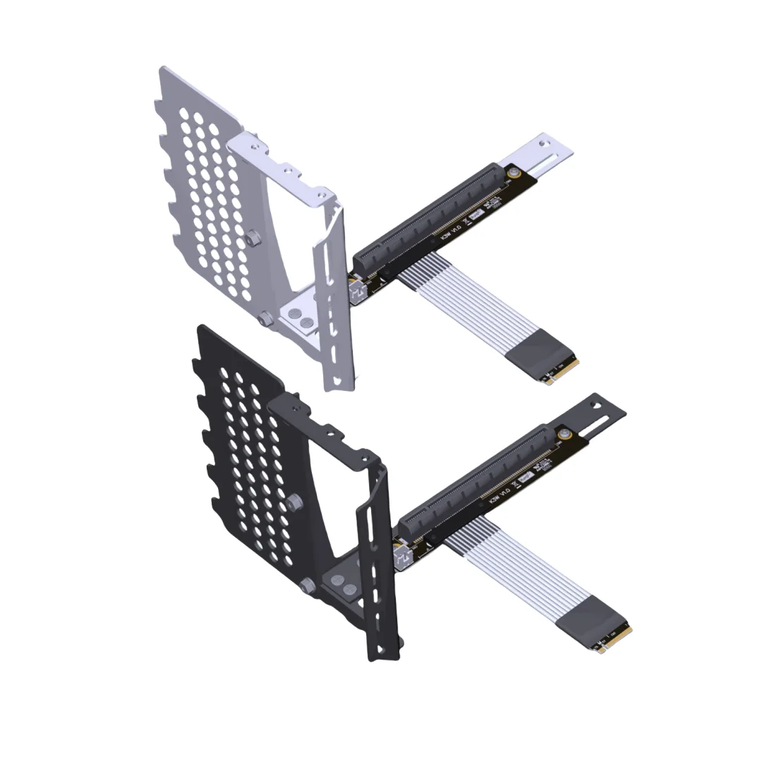 2025 novo riser m.2 ngff nvme stx placa principal cabo de extensão da placa gráfica para pcie 4.0 x16 m.2 a 90 graus 16x adt