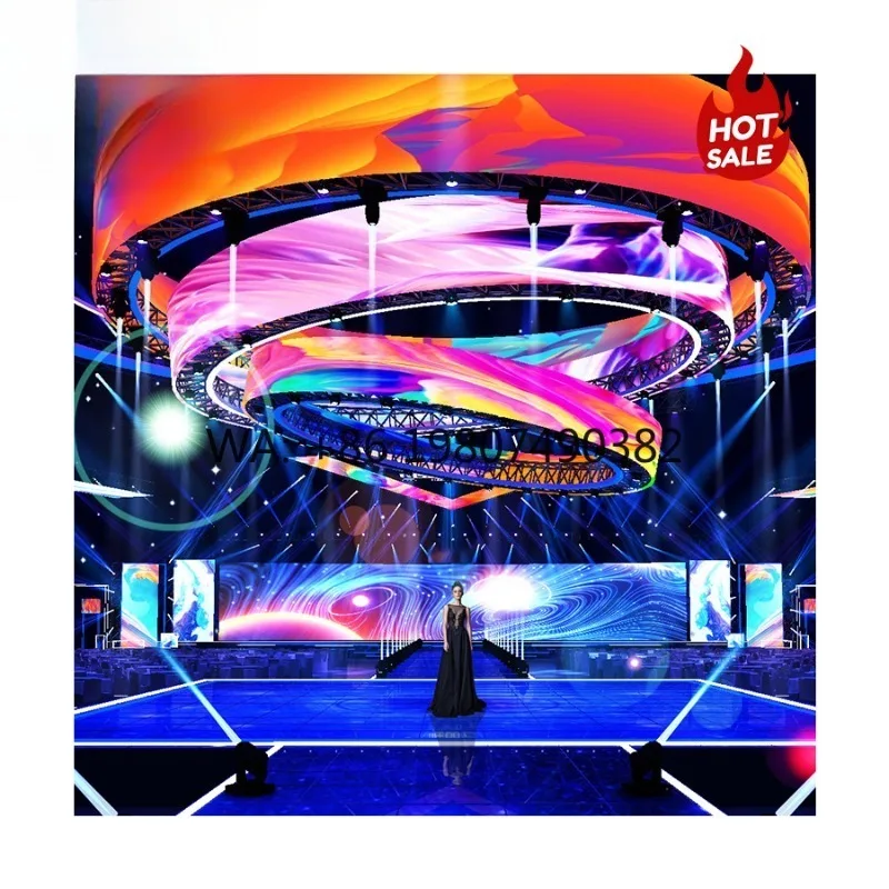 

Flexible Soft Module LED Screen P1.25-P4 Custom Indoor Curved Bendable Advertising Stage Display Panel