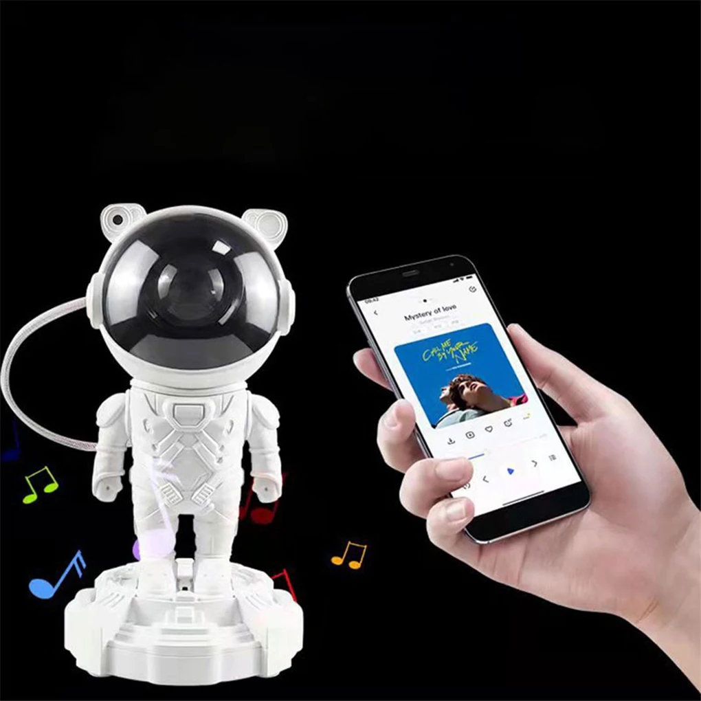 Astronauta estrela projetor, alto-falante Bluetooth, céu estrelado projeção, interruptor fácil, não apenas