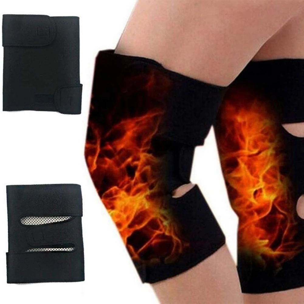 Tourmaline Magnetic Therapy Knee Pads Self Heating Kneepad Pain Relief Arthritis Knee Support Patella Massage Sleeves