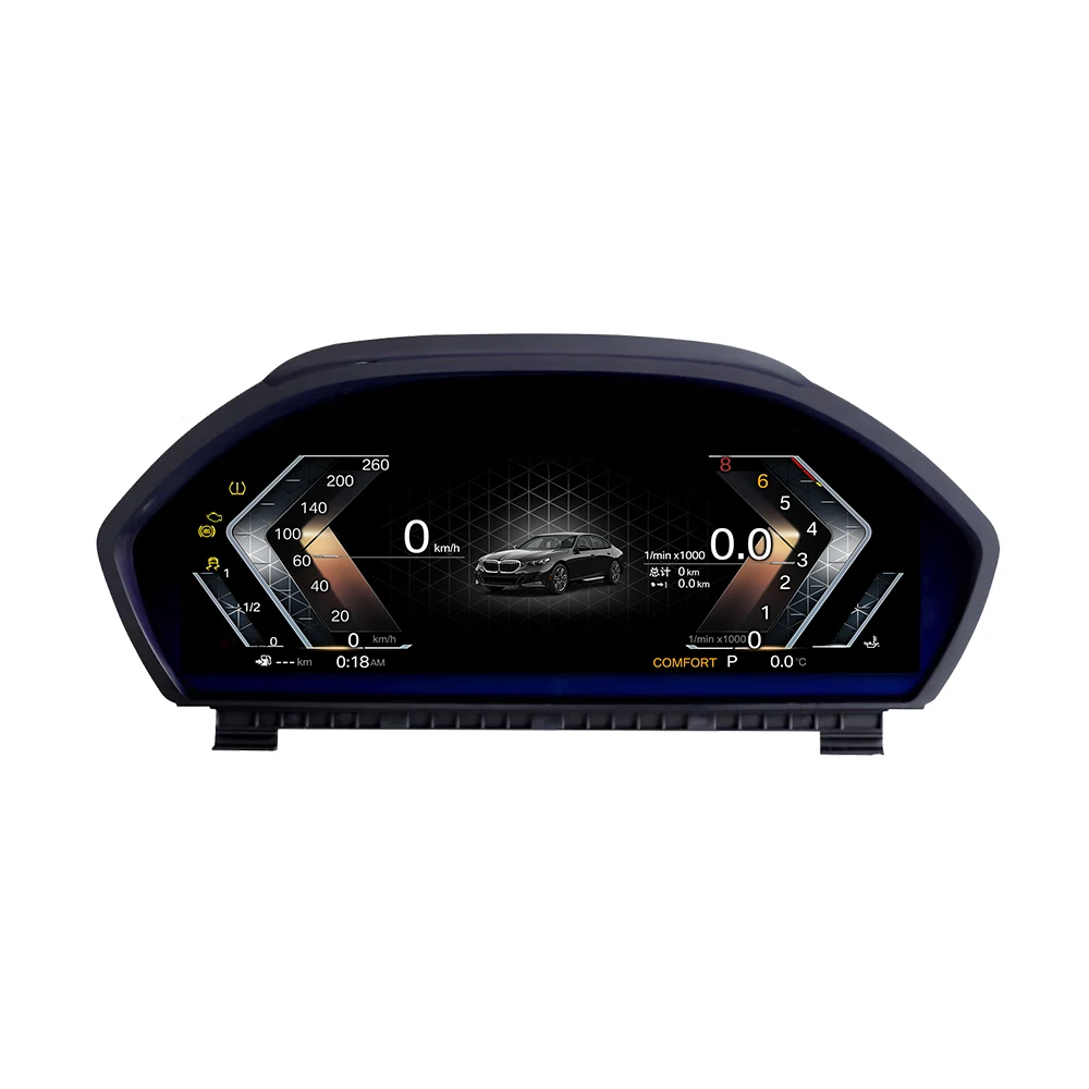 12.3'' Car LCD Dashboard Speedometer For BMW 4 Series F30 2013-2019 Car Digital Cluster LCD Player Carplay Cockpit Virtual