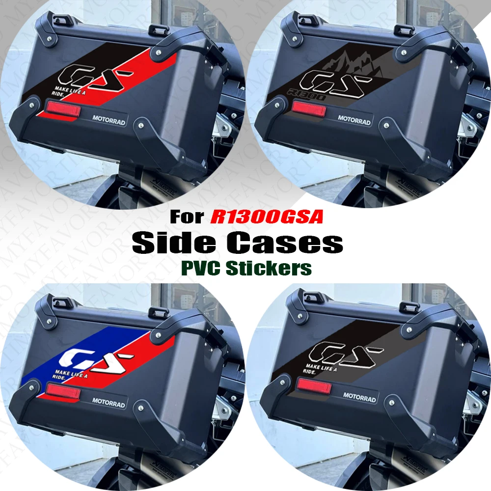New For BMW R1300GS R 1300 GSA ADV Adventure Motorcycle Rallye Luggage Side Cases Decals Aluminum Carrier Trunk Stickers