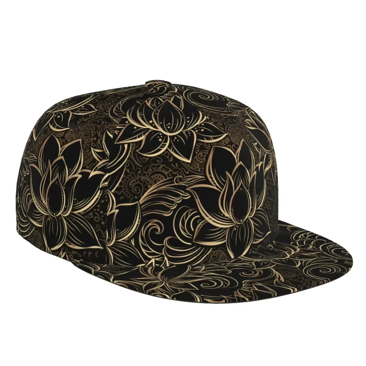 Flowers And Stylized Waves 3D Print Baseball Cap Casual Sun Hat Elegant Ethnic Style Fashion Stage Hip Hop Women Men