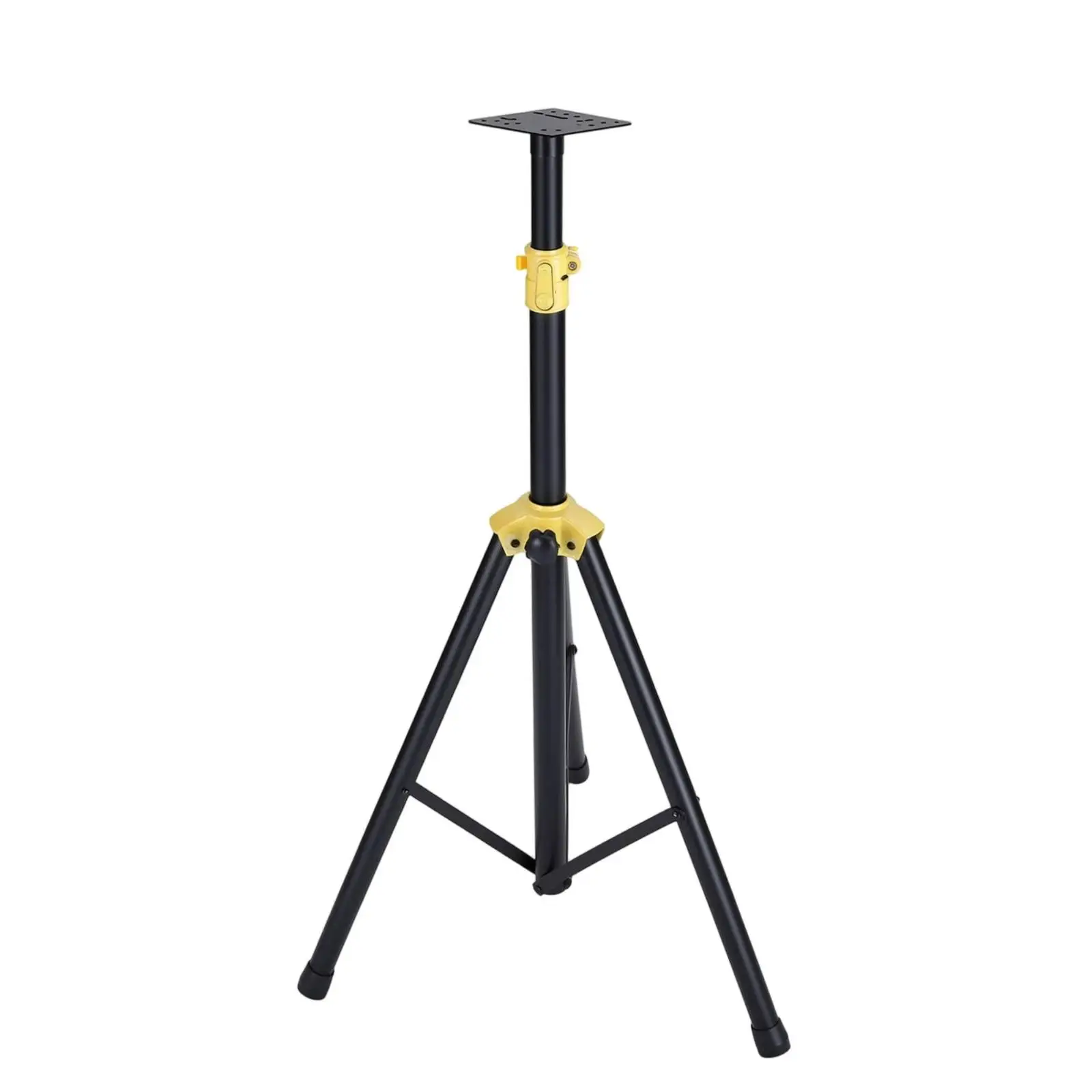 Adjustable Height Speaker Stand Floor with Foldable Tripod Base Heavy Duty Audio Equipment Holder for PA Speaker Monitor Desk