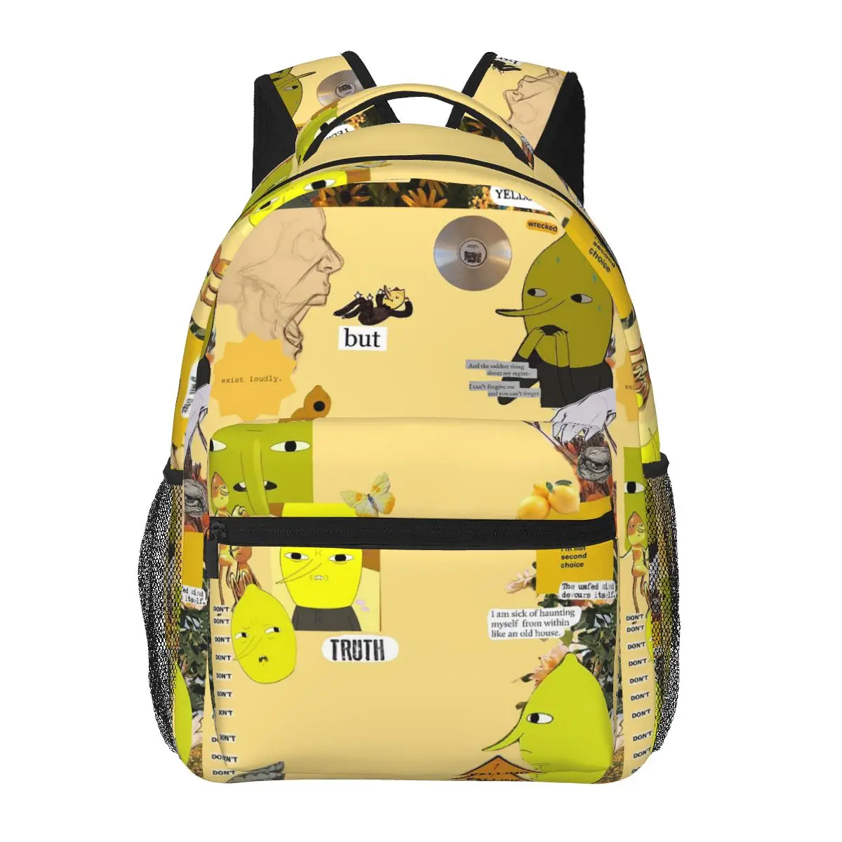 

Lemongrab Unacceptable Adventure Time Backpacks Boys Girls Bookbag Students School Bags Cartoon Laptop Rucksack Shoulder Bag