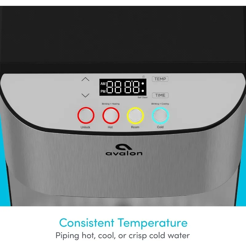 Avalon elektronische waterkoeler met bodemlader - 3 temperaturen, warm, koud en kamerwater