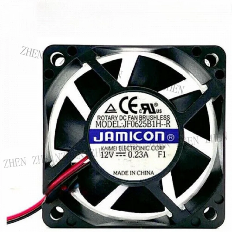 Y 1PCS NEW FOR Jamicon JF0625B1H-R Fan 60*60*25mm 12V 0.23A 2Pin