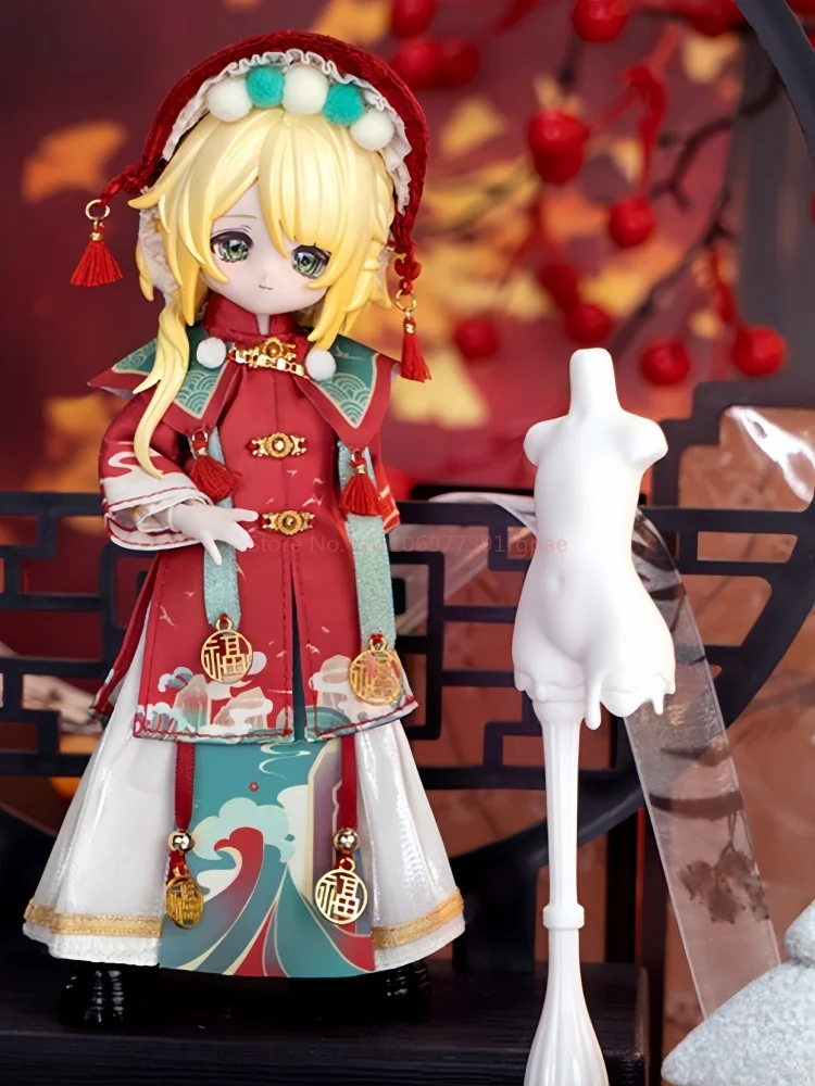 

Новинка 2026: Кукла Come4free 1/12 Ob11 в китайском традиционном стиле, серия Trendy Li Yuan Shui Meng Shan Shui Yun Mint, набор аниме-костюмов