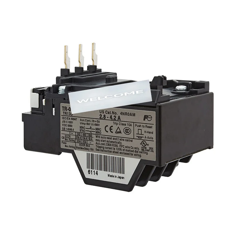 1pcs 100% Original JAPAN FUJI Thermal Overload Relay TR-ON/3 TR-0N/3 0.1-13A TR13D Suitable for SC-0/SC-03/SC-05 Contactors
