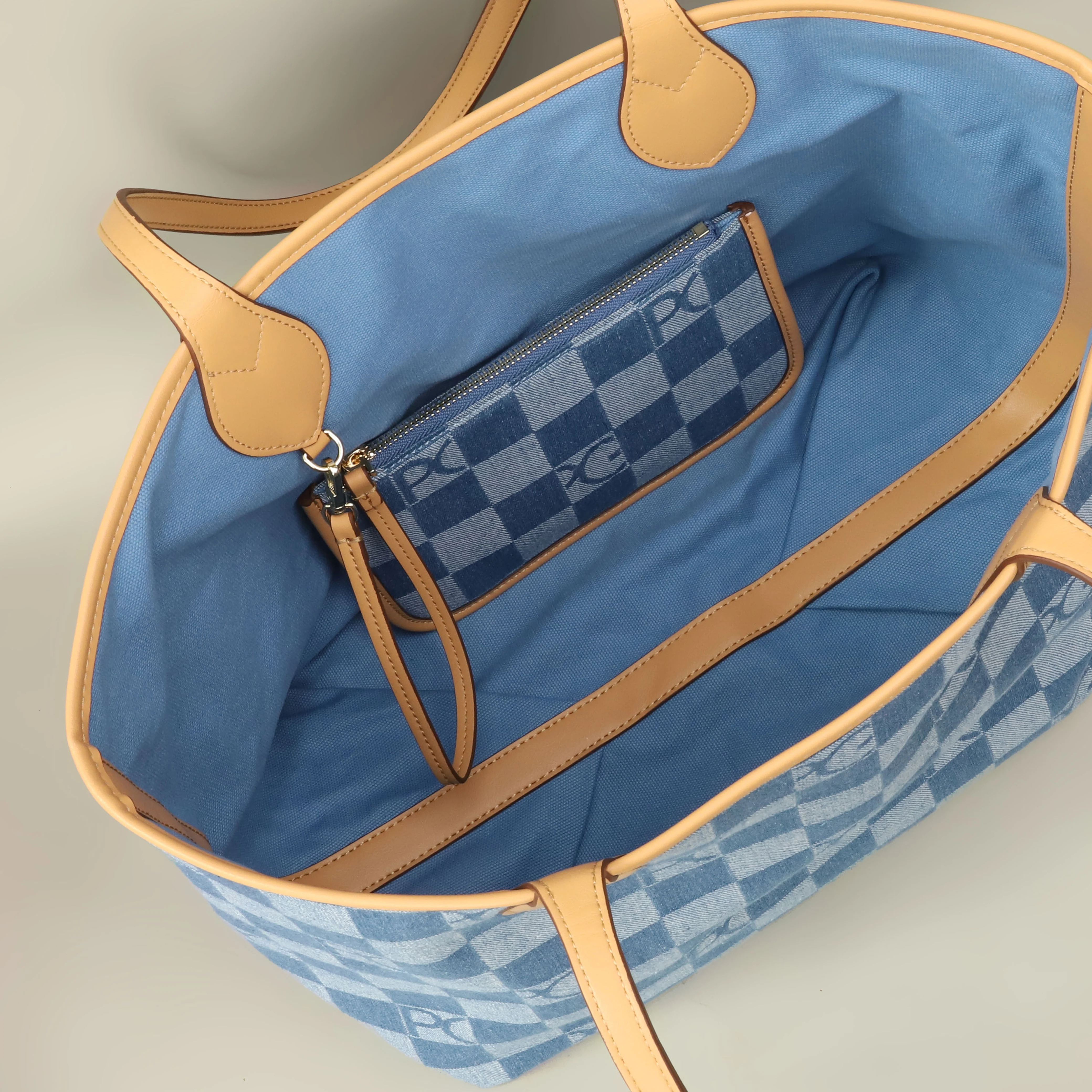 PG Damen-Tragetasche, Schlichte Doppelseitige Mutter-Kind-Tasche mit Großer Kapazität, Lässige Handtasche, Einkaufstasche – Detail 19