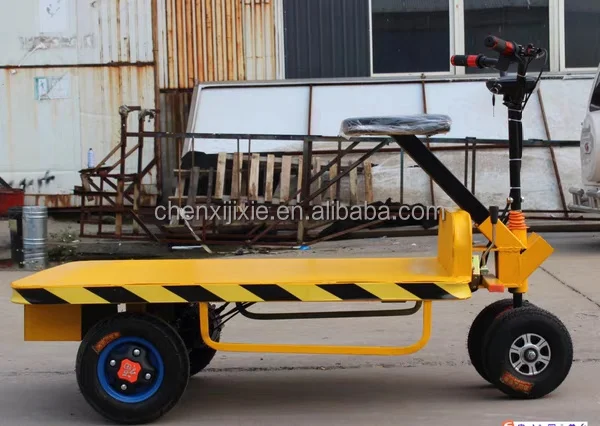 DW High Load Flatbed Trolley Cargo Vehicle Tricycle Electric Plat Transportation Cart Warehouse Electric Trolley Scooters loader