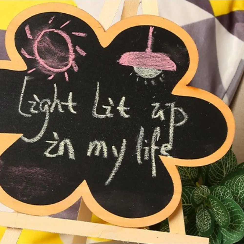 

Children Kids Writting Desk Display To do List Mini Blackboard Wooden Easel Reminder Board Chalkboard With Stand