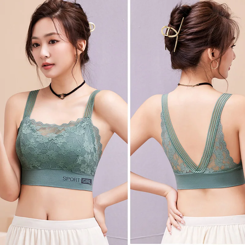 Seamless Lace Sling Beautiful Back Chest Wrap Lady Sexy Sexy Sleep Sports Tube Top Vest Underwear