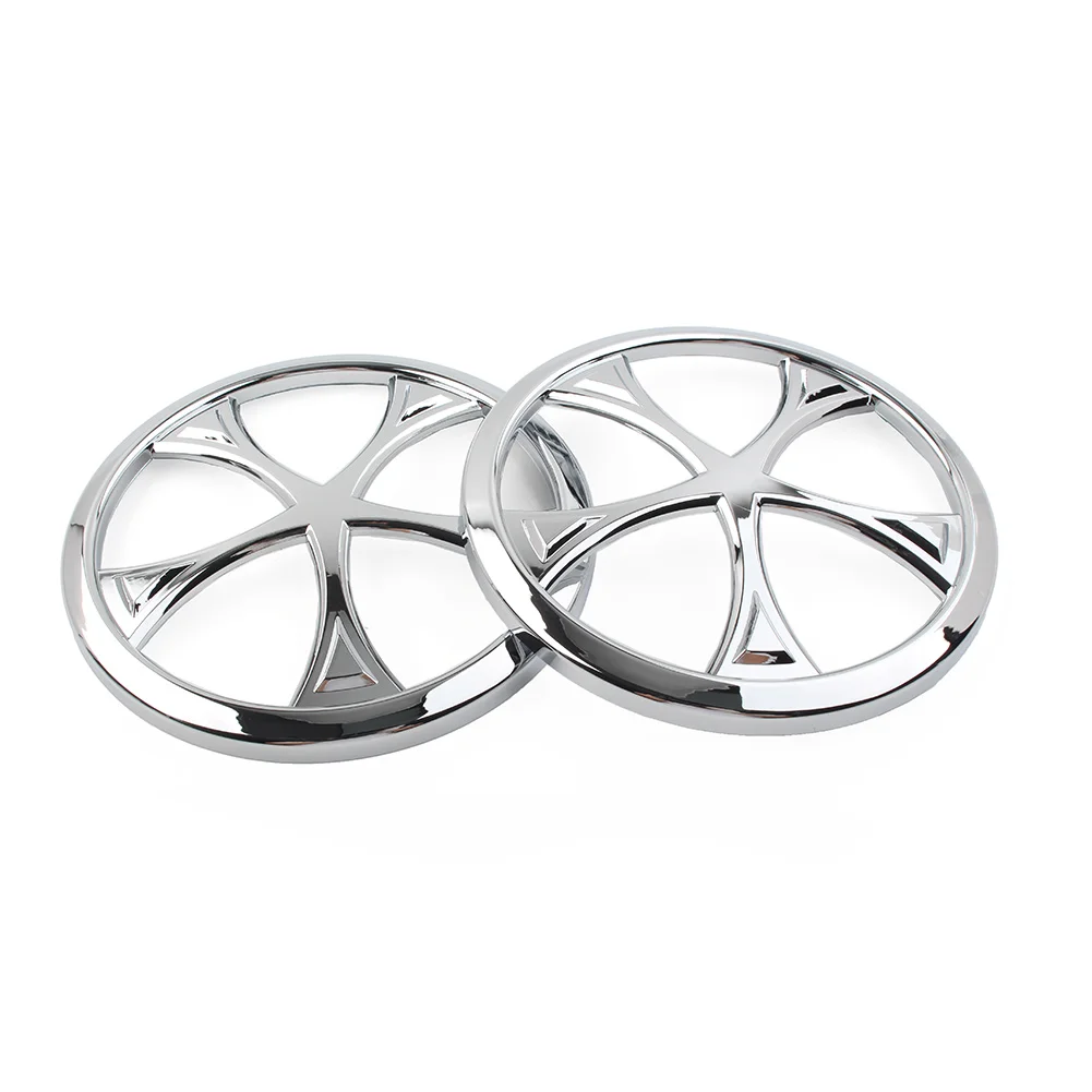2Pcs Motorcycle Front Speaker Grill Trim Cover For Harley Trike Tri Glide Ultra Classic 2014-2022