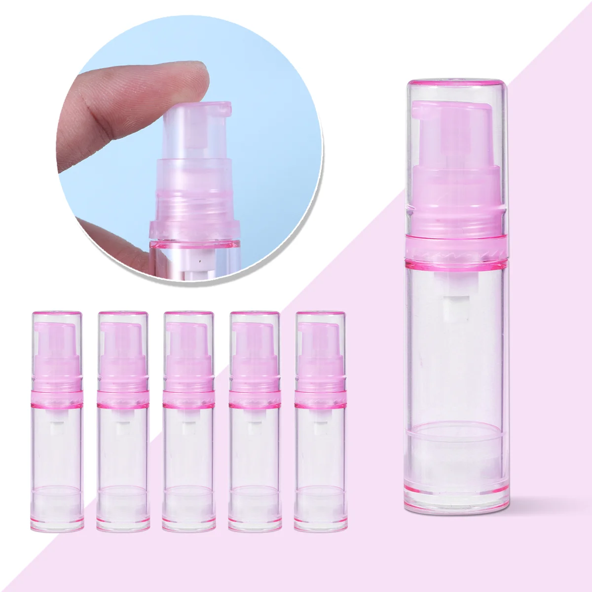 

4 Pcs Travel Bottles for Toiletries Container Shampoo Refillable Lotion