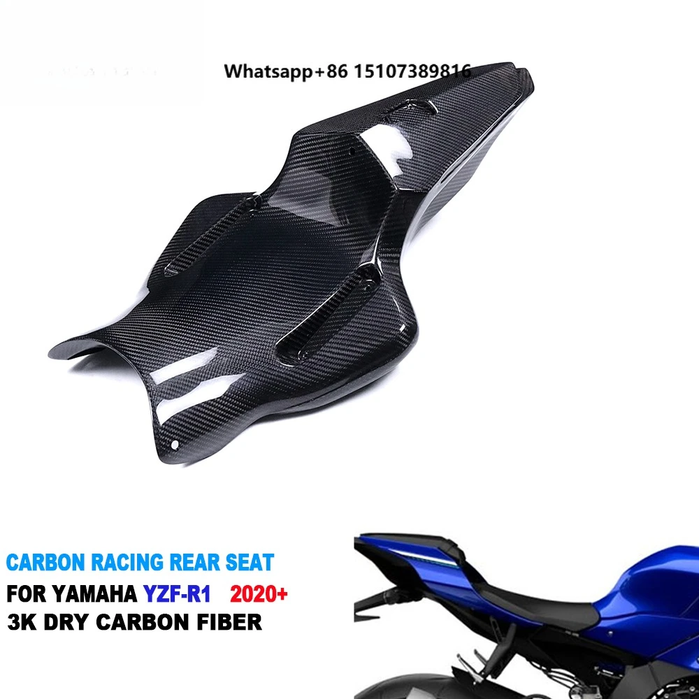

Carbon Real 3K Full Dry Carbon Fiber Motorcycle Racing Use Rear Seat Tail Fairing Cowl for R1 R1M 2020-2026