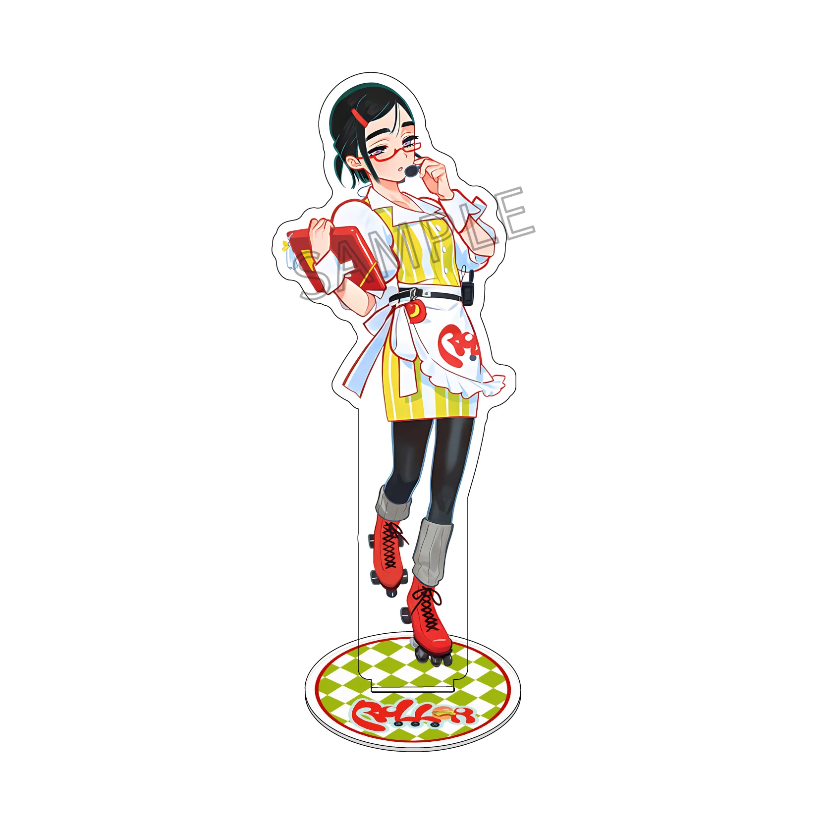 Anime Alien Stage Charakter Acryl-Schlüsselanhänger mit 15cm Desktop-Ständer Modellfigur für Cosplay Geschenk Sammlerstück Dekoration – Detail 3