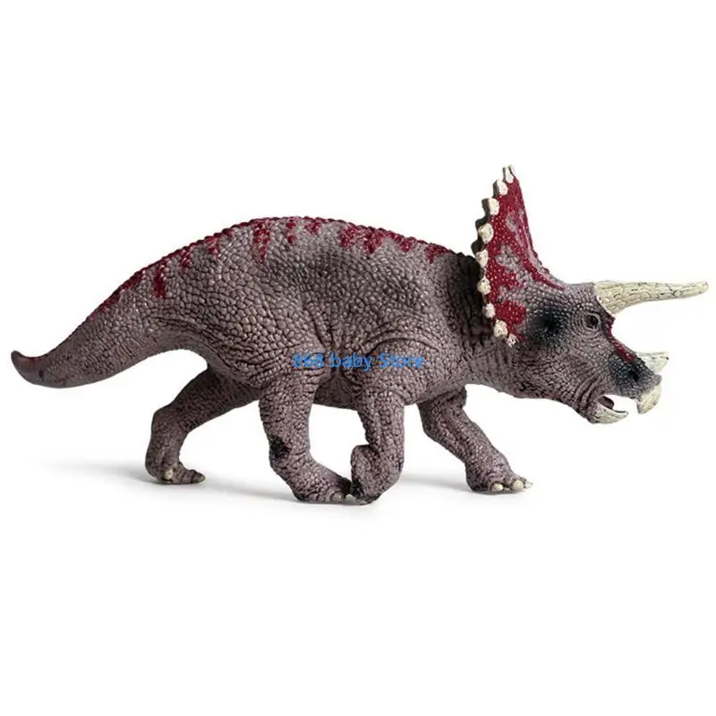29ee 7.5 pollch Dinosaur Action figure animali realistici realistici triceratops figurina da scrivania interattiva toppers