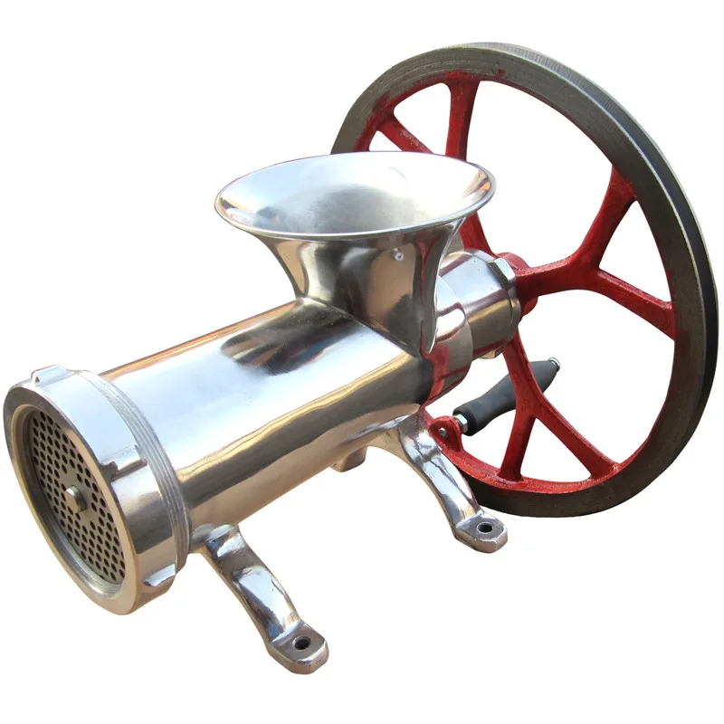 YYHC-304 stainless steel hand pulley meat grinder Meat grinder kitchen sausage filling machine