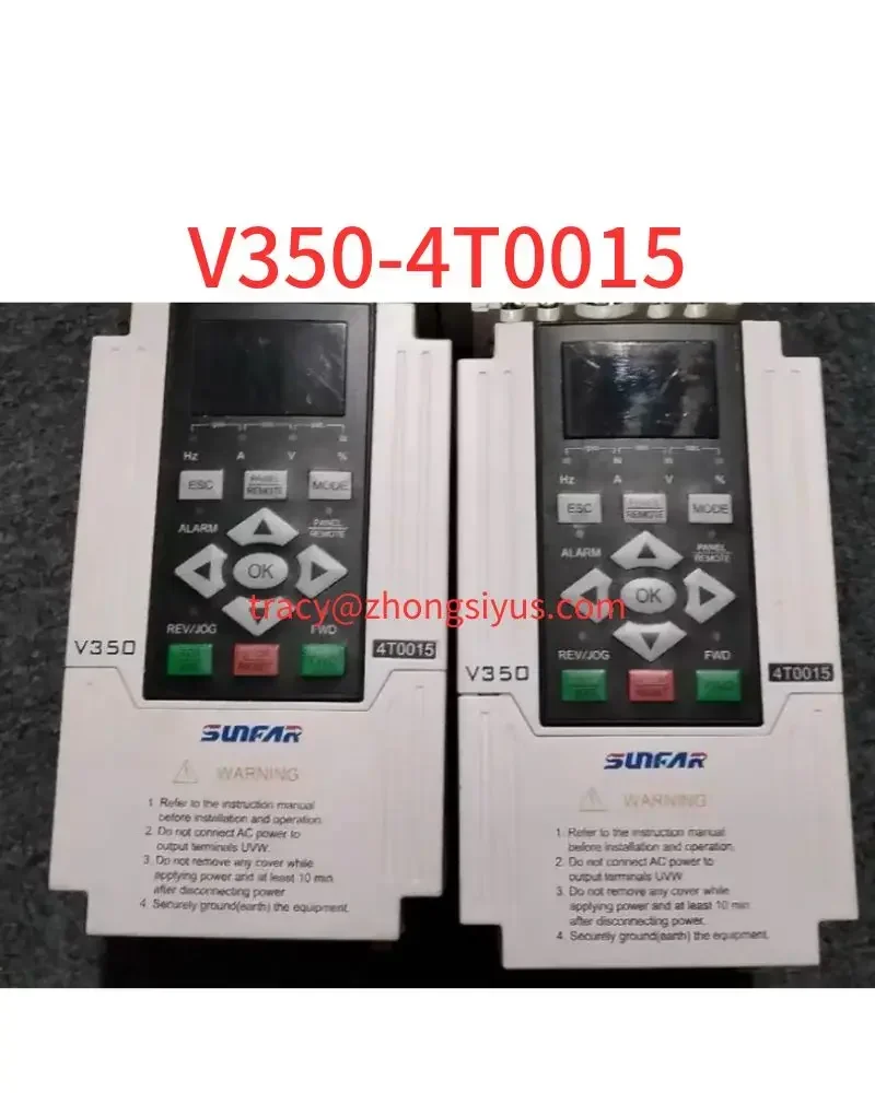 

Used V350 converter, V350-4T0015,1.5 kw 380V, function package