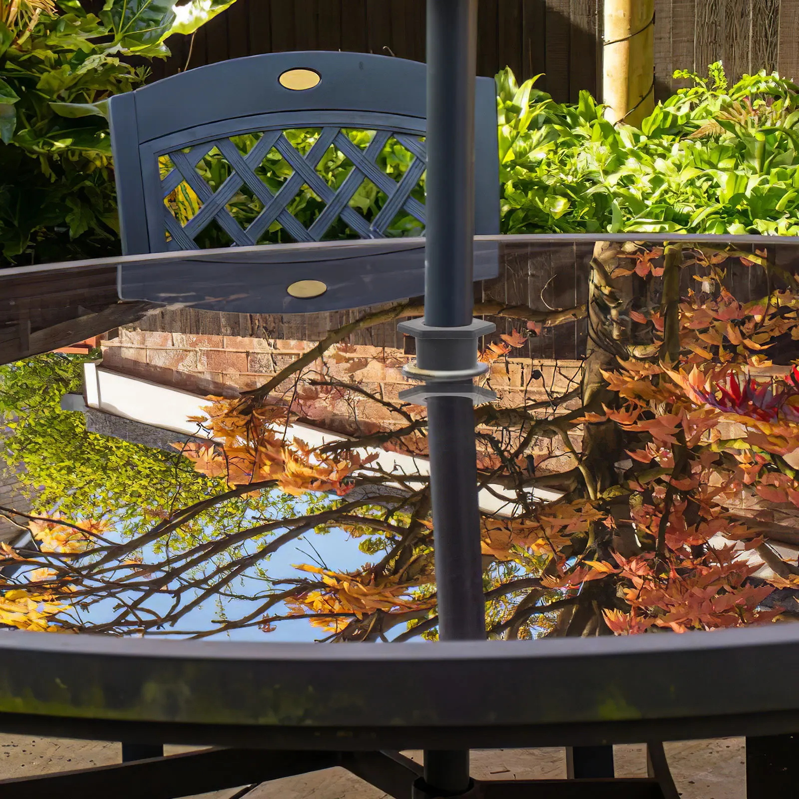 

2Pcs Silicone Umbrella Base Hole Caps Durable Outdoor Patio Table Umbrella Hole Ring Replacement Parts Stand Base Screw Pole Cap