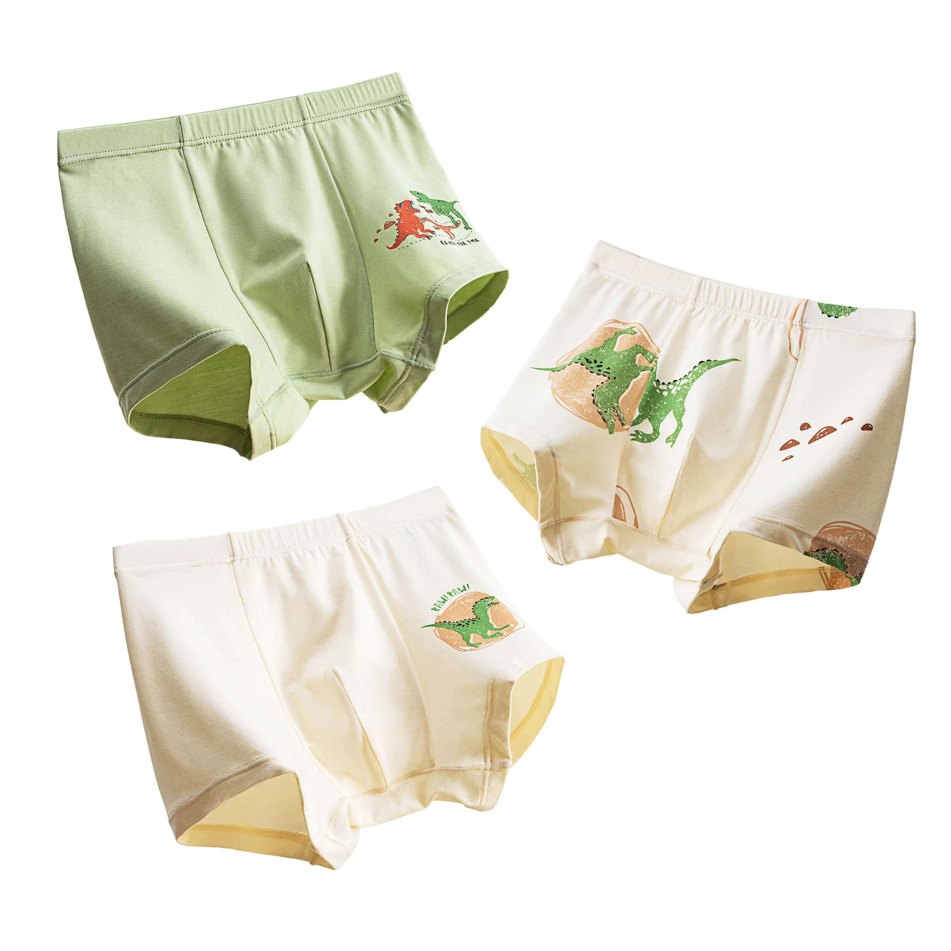 Sale New High Quality Boys Boxer Shorts Panties Kids children dinosaur car underwear 3-9years Old 3pcs students 110-160