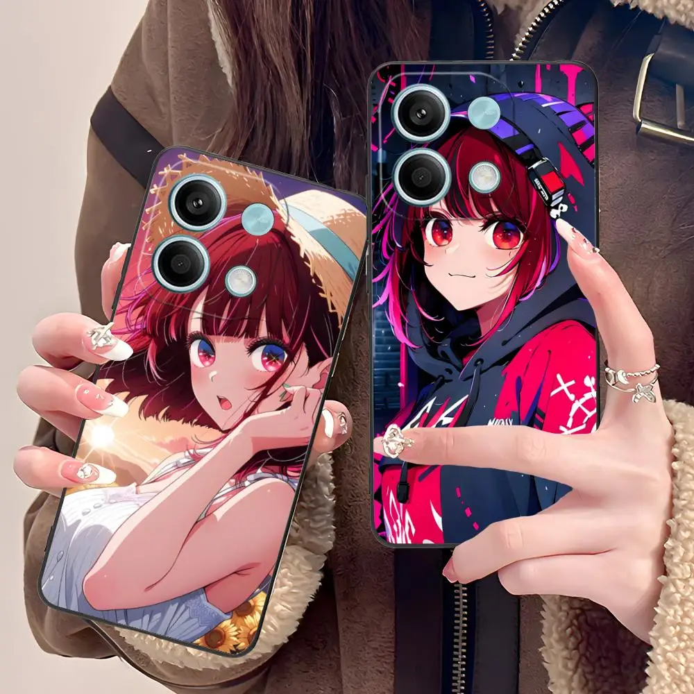 B-Komachi Kana Arima جراب هاتف ل POCO M6 M5 M4 M3 X7 X6 X5 X4 X3 F6 F5 F4 Pro GT 5G لون واقية غطاء الهاتف الذكي جميل