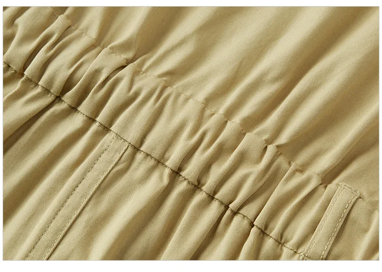 Semir Damen Hemdkleid mit Kragen aus Baumwolle, Schlitz, Midi-Länge, Gürtel, schmal geschnitten, Vintage Urban Workwear 2026 Sommer Mode Büro-Oberteil – Detail 12