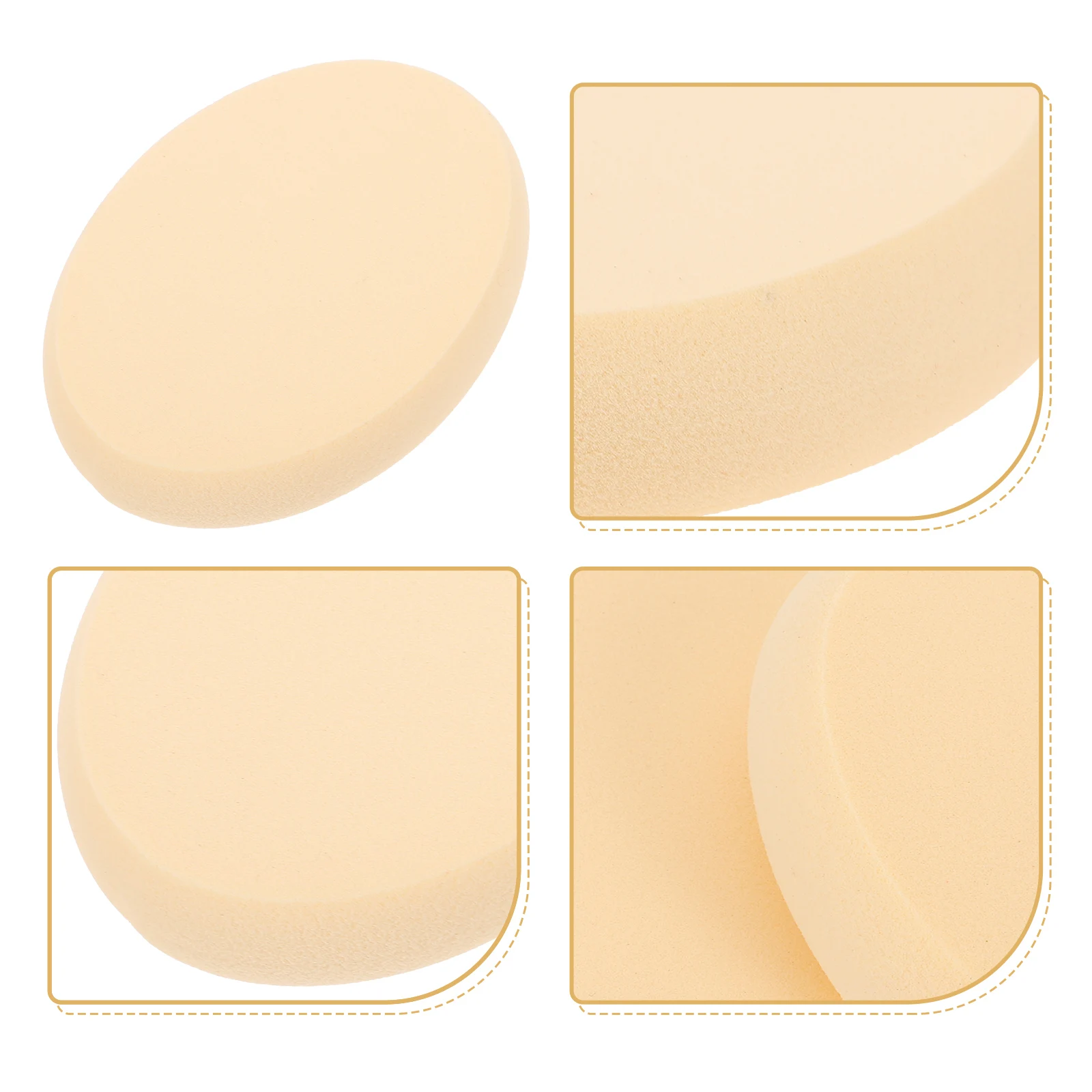 

3pcs Cream Puff Thick Oval Makeup Sponge Tools Beauty Powder Puff For Face Supple Applying