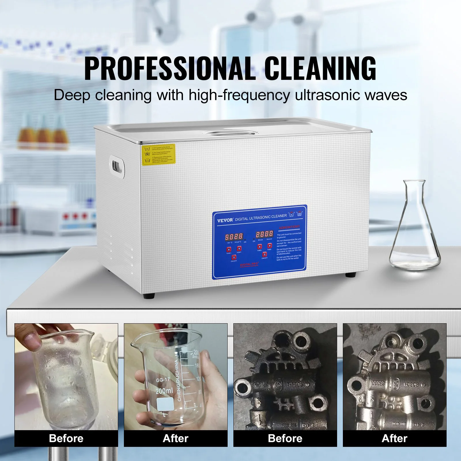 Sihao Ultrasonic Cleaner Ultrasound Cleaner Portable Ultrasound cleaning Machine Multifunction 30L Diswasher Home Appliance