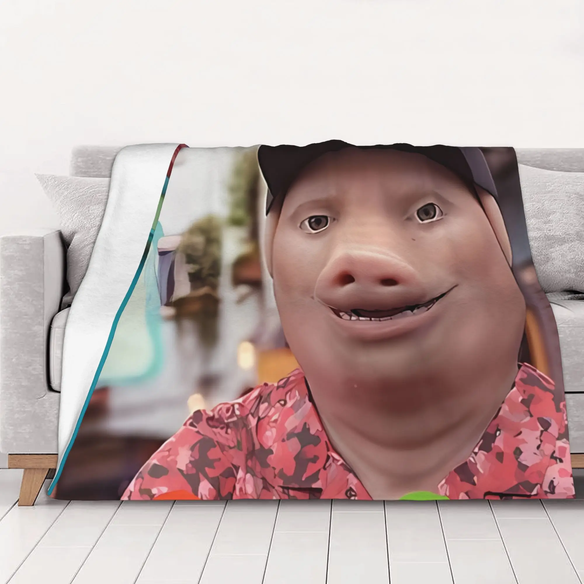 1PC home Cutecore Trending Is Calling Design John Pork Blanket Super Cosy Plush Home Living Room Sofa halloween