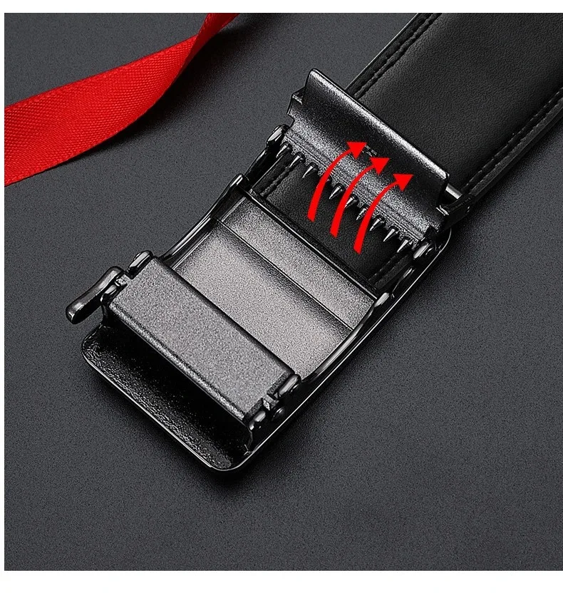 Personalisierter Herren-Gürtel mit automatischer Schnalle, große Größe 105–140 150 160 170 cm, personalisierter Bund, perfektes Geschenk zum Vatertag – Detail 8