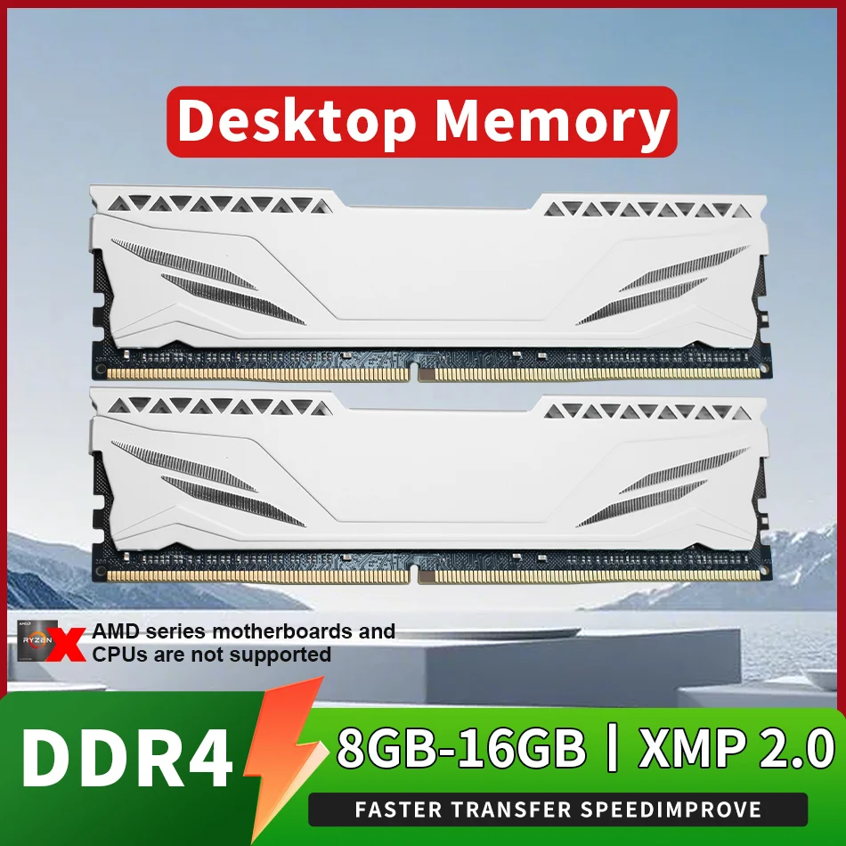 ENVINDA Memoria Ram DDR4 8gb 16gb 2666mhz 3200mhz DDR4 ذاكرة عشوائيّة للحاسوب المكتبي 288pin Udimm XMP2.0 المبرد للوحة الأم
