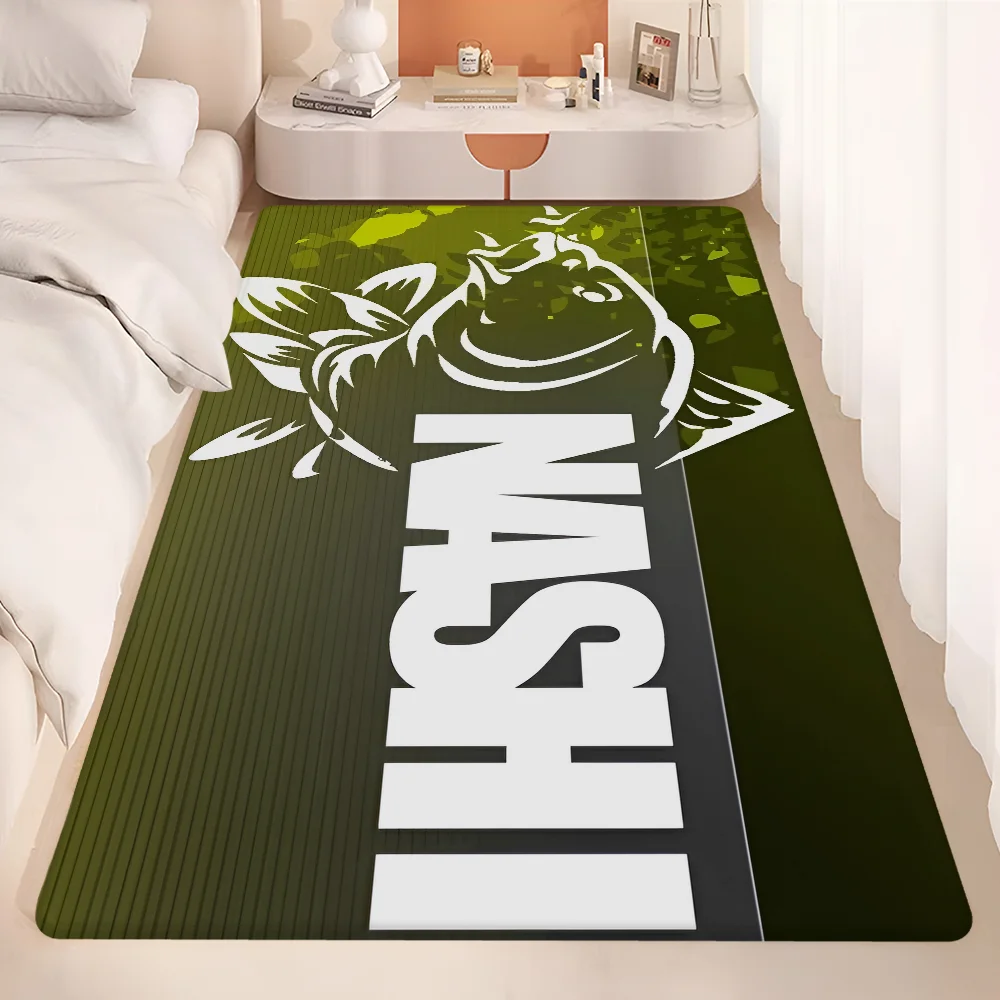 Nash Fishing Logo Kitchen Mat Nordic Style Bedroom Living Room Doormat Home Balcony Anti-Slip Welcome Rug