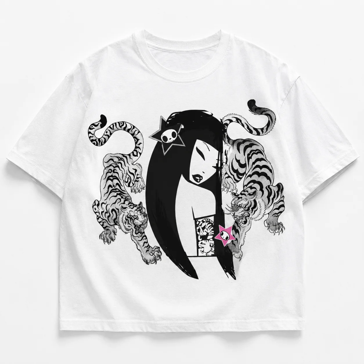 Aesthetic Clothing Women's Cotton T-shirts Top Sexys Y2k Clothes Women Trashy Y2k 2000s Emo 90s Clothes Vintage Tanks & Camis