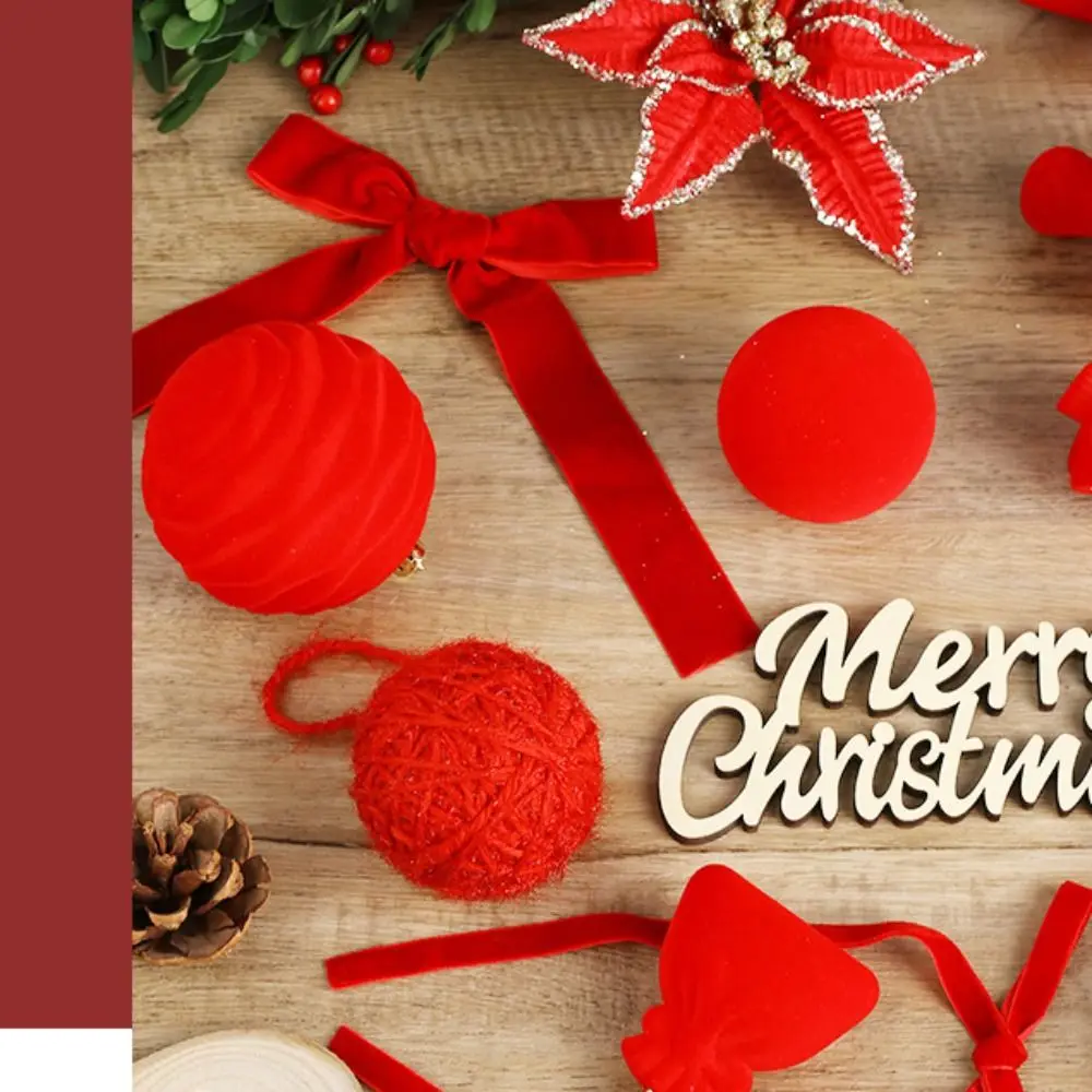 الأزهار كرات عيد الميلاد قلادة البلاستيك جوفاء شجرة عيد الميلاد زخرفة DIY الحرف متعدد الألوان شجرة عيد الميلاد معلقة