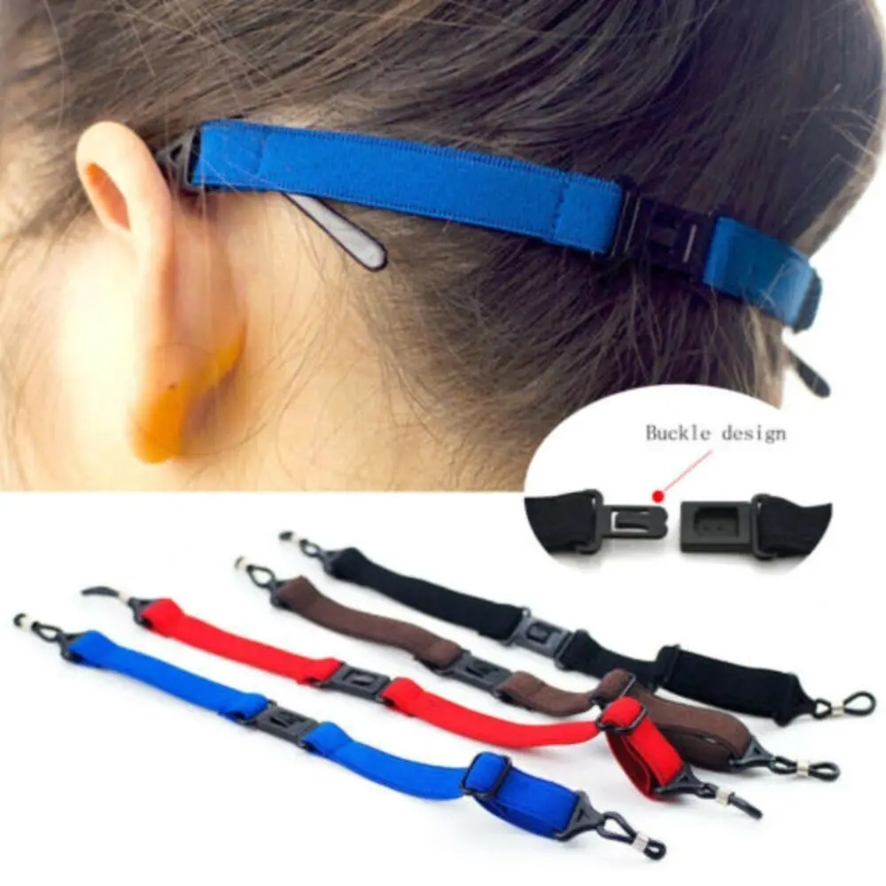 Nonslip Fixed Lanyard Elastic Glasses Strap Detachable Eyewear Accessories Glasses Neck Strap Universal Adjustable