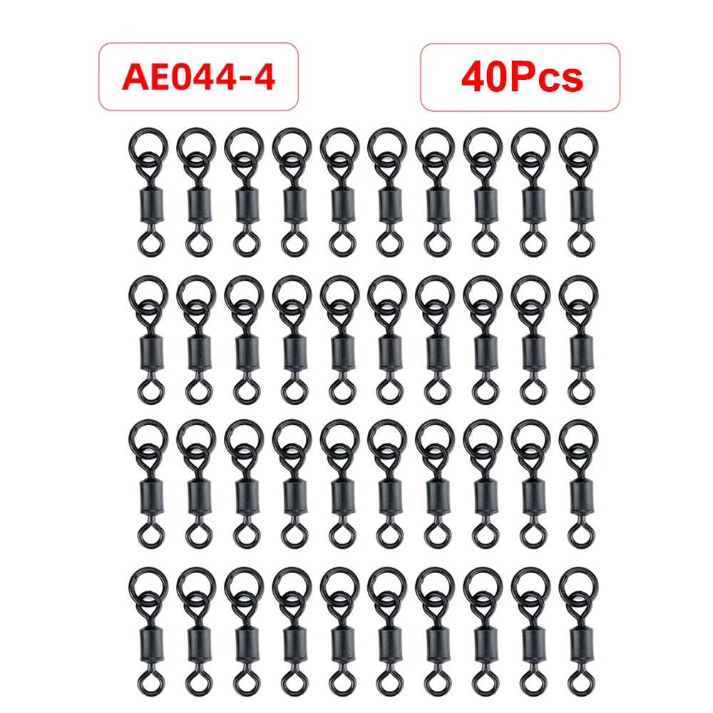 Hirisi AE044 20 Stuks Karpervissen Wartels Snaps Solid Ring Quick Change Vishaak Wartels Visterminal Visgerei Accessoires