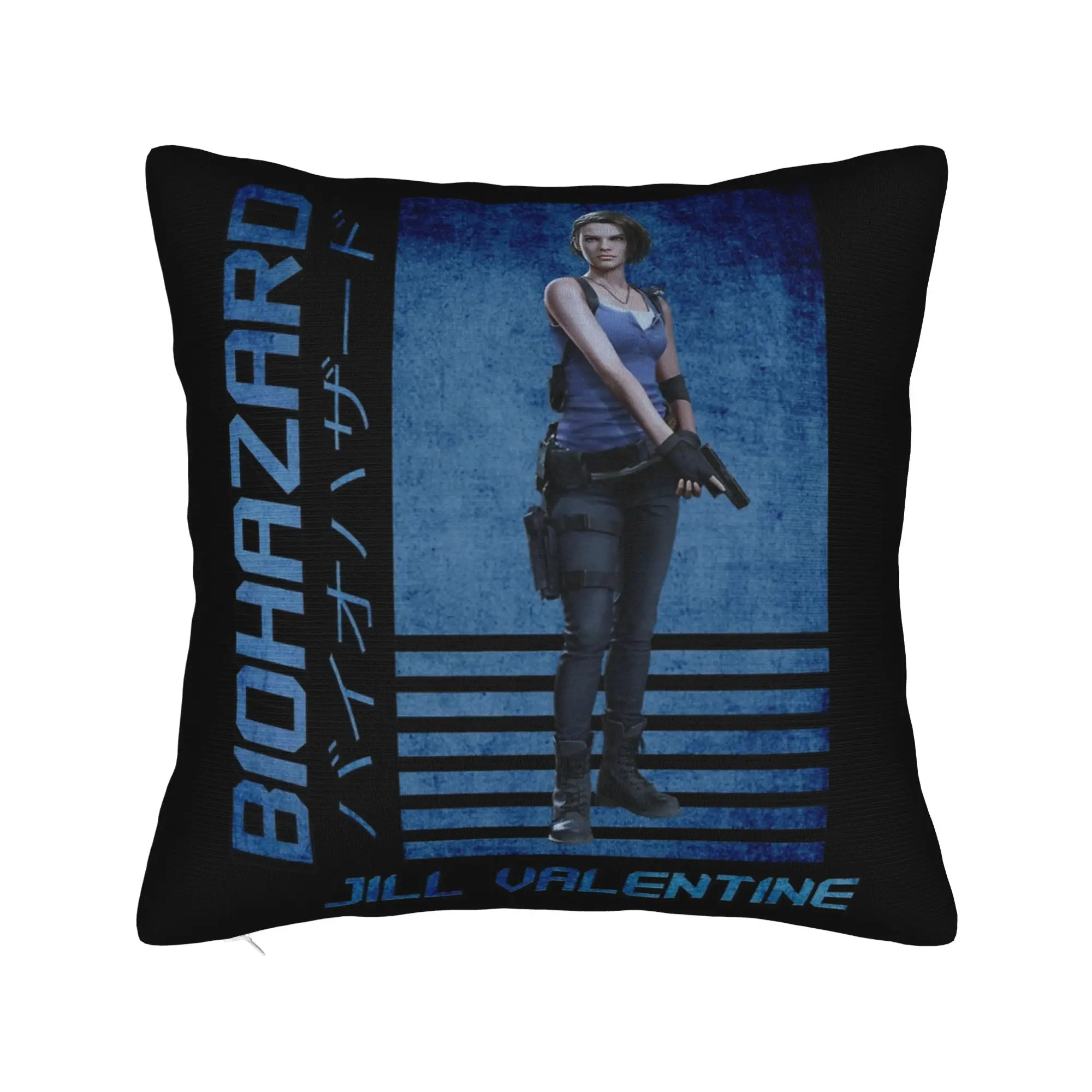 Residents Evils Jill Valentine Pillowcase Soft Polyester Cushion Cover Decorations  Throw Pillow Case Cover Home Square 40X40cm
