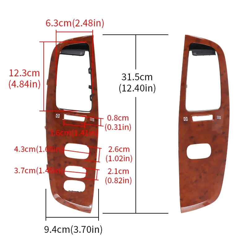 Dashboard Air Vent Outlet Frame Penal For Toyota Land Cruiser 100 LC100 FJ100 Ujz100 2003 2004 2005 2006 2007 2008 2009 LHD RHD