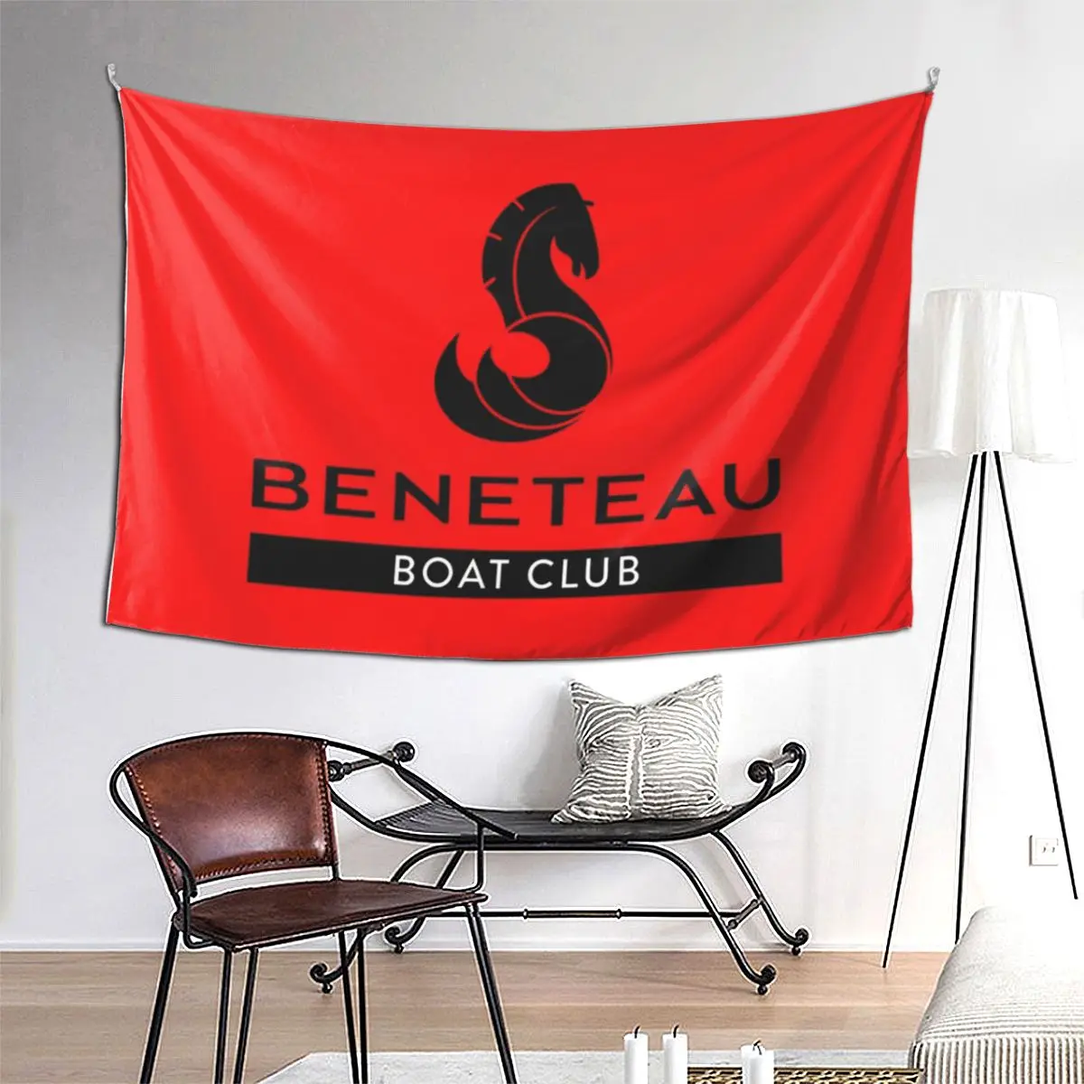 

Beneteau Boats Tapestry Funny Wall Hanging Aesthetic Home Decoration Tapestries for Living Room Bedroom Dorm Room