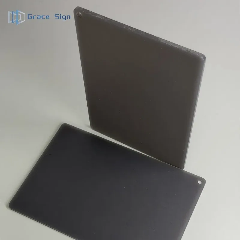 Custom Black Blue Oxidized Mirror Aluminum Plate Blank Laser Engraving Pad Printing Eco Friendly Marking