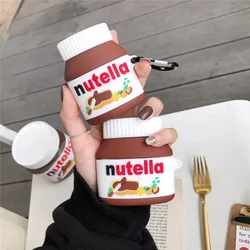 For Airpods Pro 2 Case,Nutella Chocolate Sauce Bottle Case For Airpods Case,Bluetooth Earphone Cover For Airpods 3 Case 2021