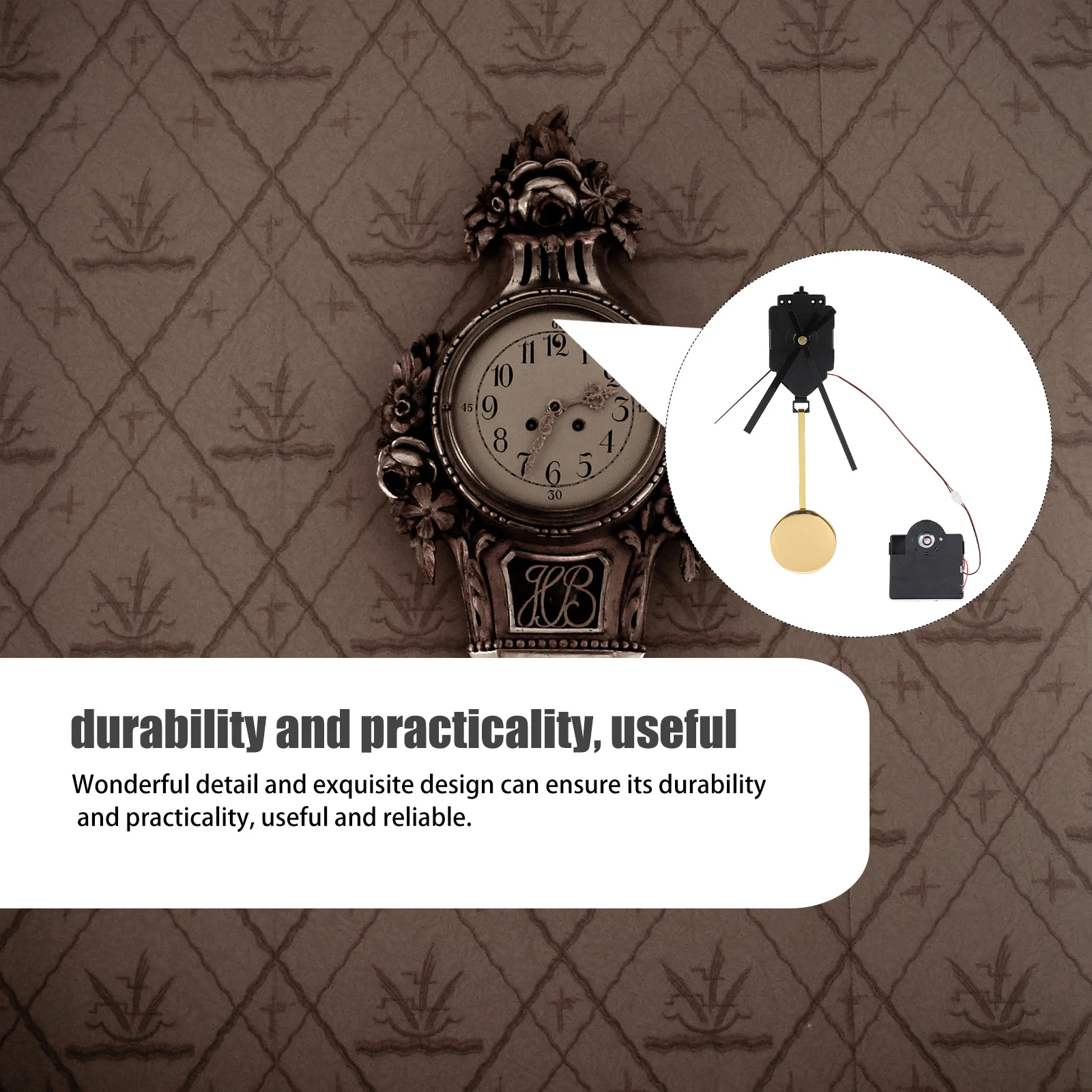 

1 Set Movement Replacement Parts Sturdy Simple Design Wall Clock Repair Kit For Home Office Bedroom Living Room Quartz Clock