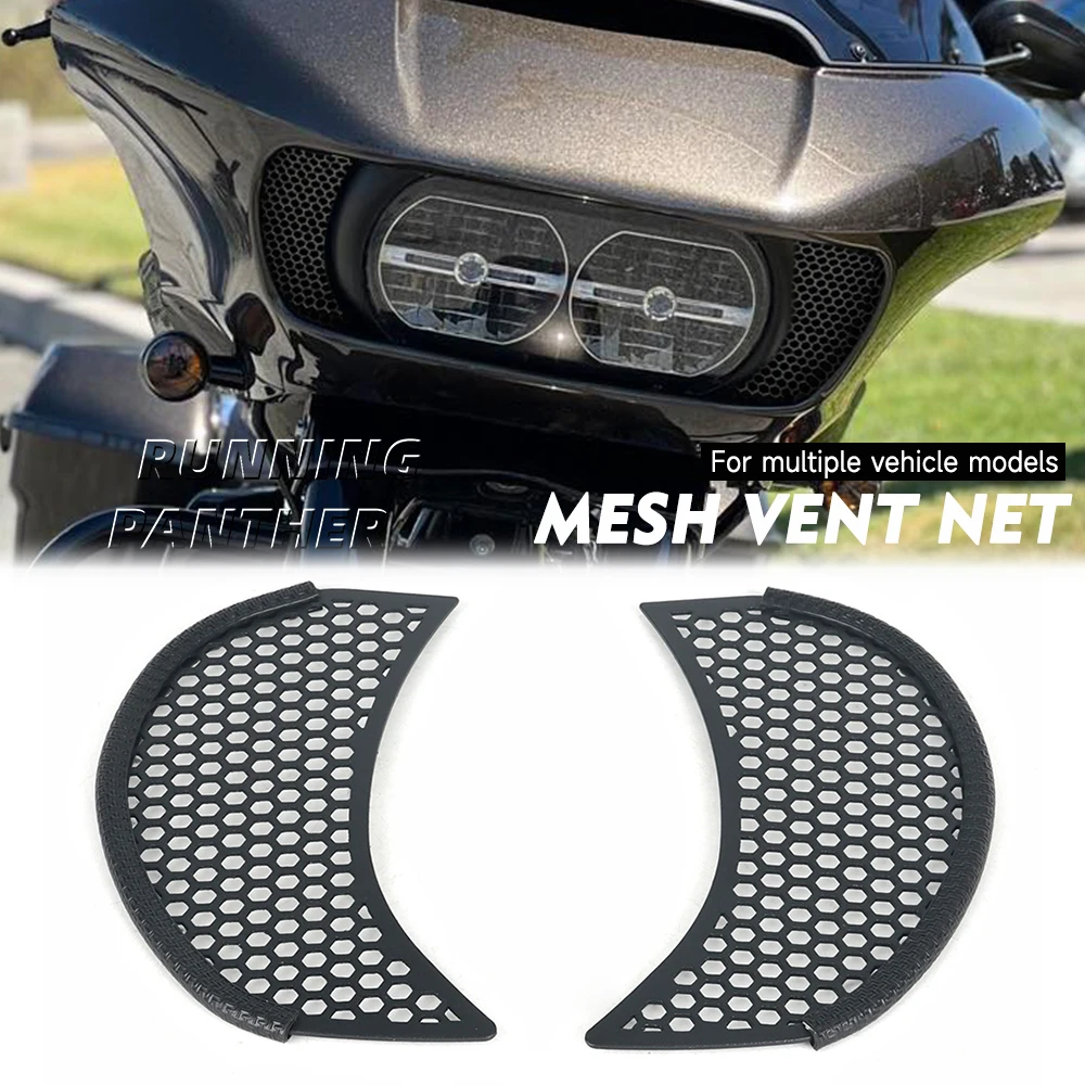 

Motorcycle Mesh Fairing Vent Screen Grill Cover Honeycomb Decorate For Harley Touring Road Glide Ultra Special Custom 2015-2023
