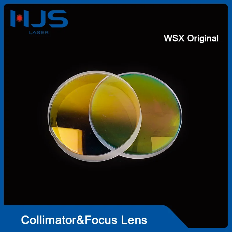 HJS Laser WSX Original Collimator Lens&Focus Lens D30 F75/100/125/150mm D37 F100/200mm For WSX Fiber Laser Cutting Head