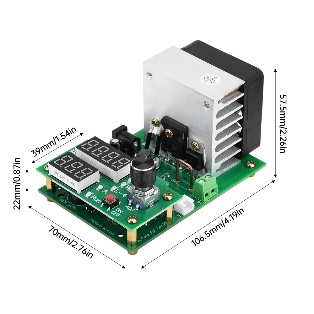 Multifunctional Constant Current Electronic Load 9.99A 60W 30V Battery Capacity Tester Aging Test Module