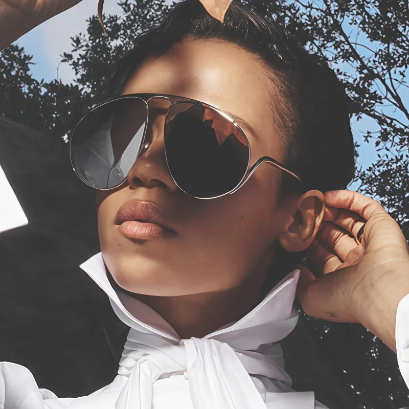 Neue Retro Hohe Qualität Runde Sonnenbrille Für Frauen Männer Mode Weibliche Luxus Übergroßen Sonnenbrille Shades UV400 Brillen – Detail 1