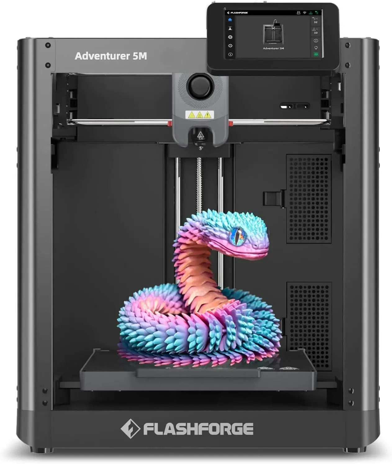 Adventurer 5M 3D Printer with Fully Auto Leveling, Max 600mm/s High Speed Printing, 280°C Direct Extruder with 3S Detachable Noz