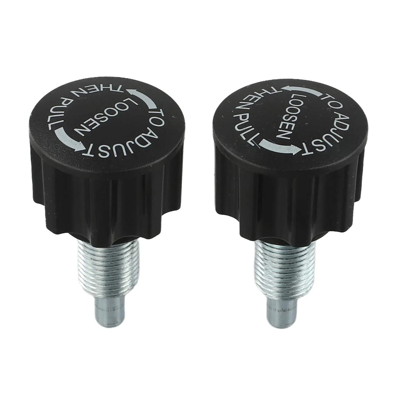 Exercise Bike Accessory Set 2pcs Spring Knob Pull Pins with 16mm Thread and 37mm Bolt Length for Gym Machine Repair